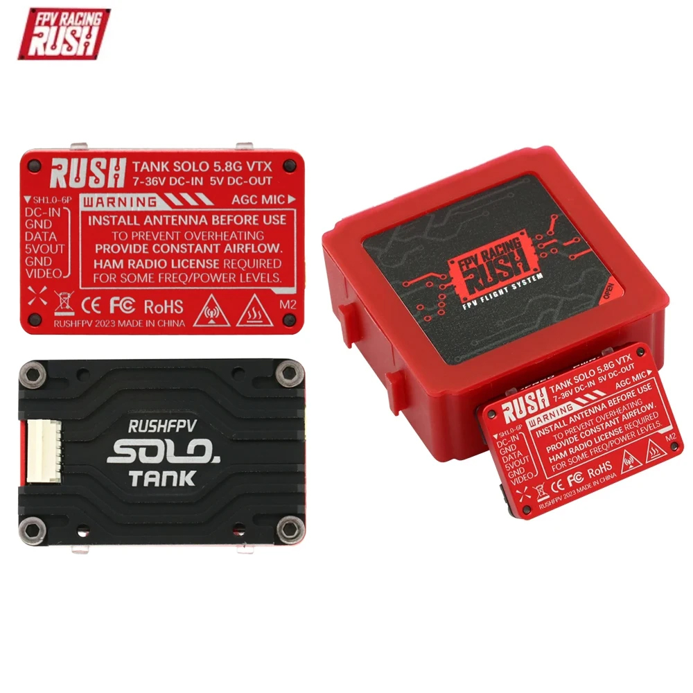 RushFPV Rush FPV Max Solo 2.5W - Rushfpv Rush Max Solo 5.8G 2.5W Vtx recension och pris